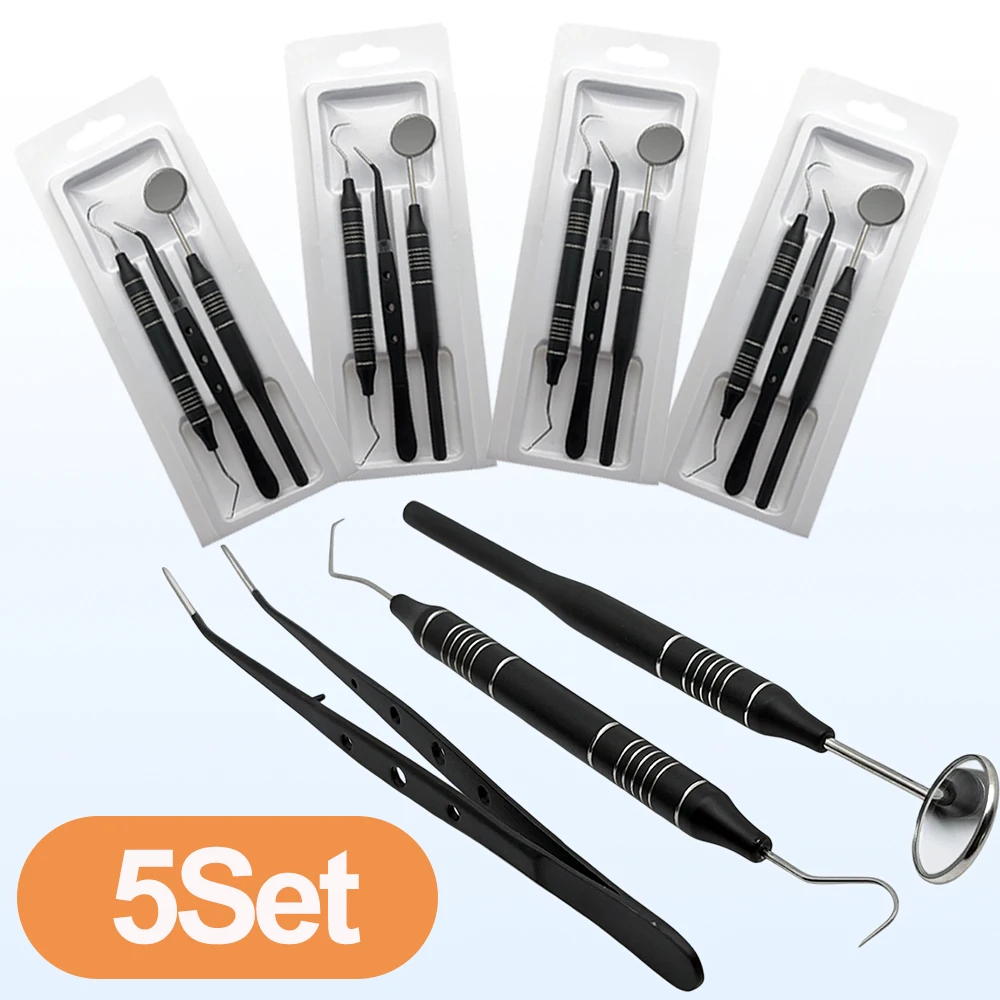 5Set Dental Mouth Mirror Tweezers Curve Probe Dentist Instrument Teeth Care Cleaning dentist Tools
5Set Dental Mouth Mirror Tweezers Curve Probe Dentist Instrument Teeth Care Cleaning dentist Tools