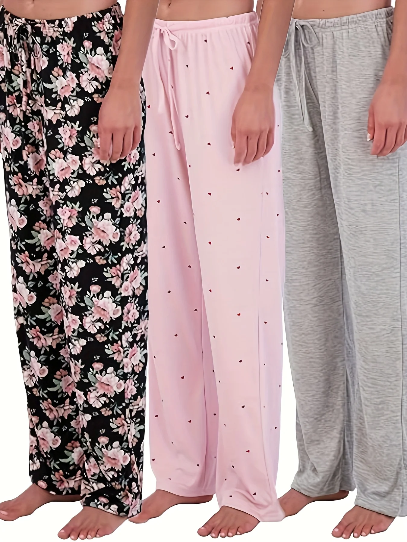 Комплект из 3 женских четырехсезонных пижамных штанов, женские ультрамягкие и удобные повседневные пижамы с брюками
Комплект из 3 женских четырехсезонных пижамных штанов, женские ультрамягкие и удобные повседневные пижамы с брюками