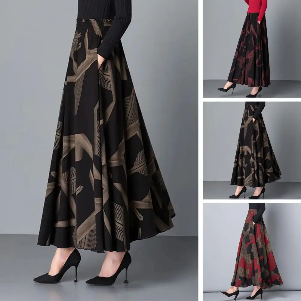 Versatile A-line Skirt Women Plaid Skirt Elegant Retro Ruffle Maxi Skirt with High Waist Soft Pockets for Women A-line for Party
Versatile A-line Skirt Women Plaid Skirt Elegant Retro Ruffle Maxi Skirt with High Waist Soft Pockets for Women A-line for Party