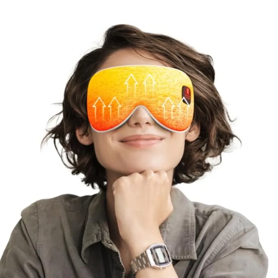 Heated Eye Masks for Dry Eyes, Eye Relief, Cordless Warm Eye Compress, 3 Heat Levels, Graphene Material, 15 Uses, 1500mAh Recha
Heated Eye Masks for Dry Eyes, Eye Relief, Cordless Warm Eye Compress, 3 Heat Levels, Graphene Material, 15 Uses, 1500mAh Recha
