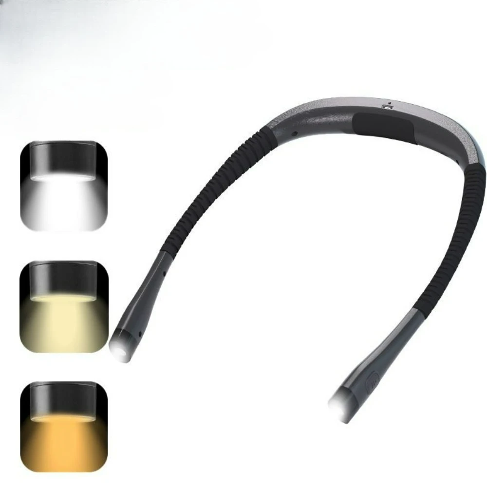 3-Color Temperature LED Neck Reading Light Eye-Caring Adjustable Portable Wearable Lamp for Outdoor Night Running
3-Color Temperature LED Neck Reading Light Eye-Caring Adjustable Portable Wearable Lamp for Outdoor Night Running