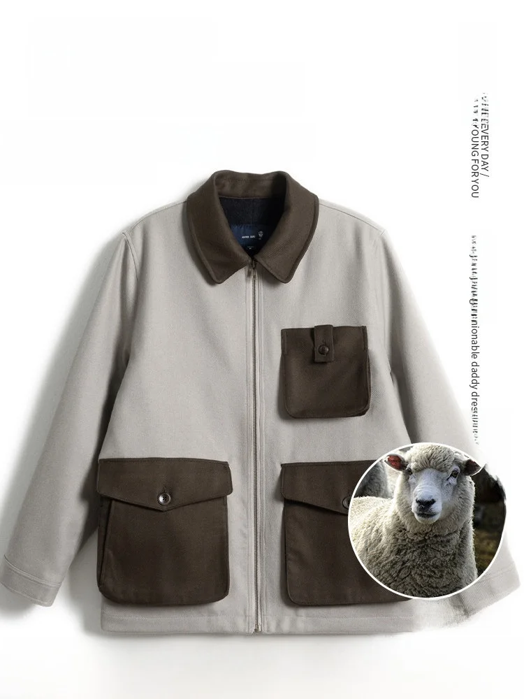 Warm Woolen Men's Jaet Autumn Winter Loose Fit Faion Urban Sle Travel Commute Casual Outerwear Senior Citizen andpa C...
Warm Woolen Men's Jaet Autumn Winter Loose Fit Faion Urban Sle Travel Commute Casual Outerwear Senior Citizen andpa C...