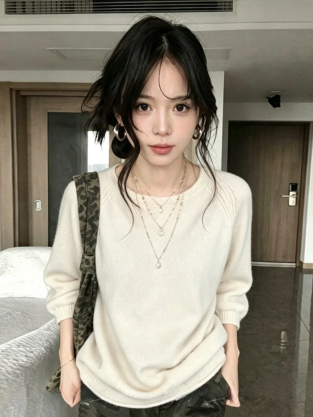 Soft Cozy Loose Knitted Sweater Korean Style Cuffed Lazy Style Base Layer Top Women's Fashion Autumn Winter Warm Inner Shirt
Soft Cozy Loose Knitted Sweater Korean Style Cuffed Lazy Style Base Layer Top Women's Fashion Autumn Winter Warm Inner Shirt