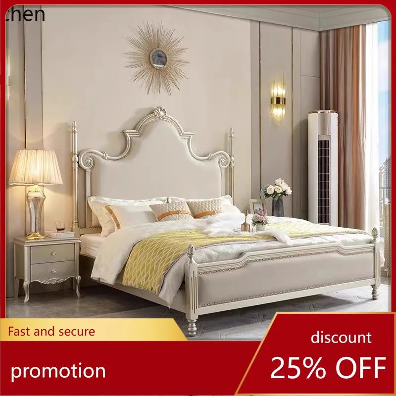 HXL Solid Wood Bed Double Bed High-end New Home Bed Room Decoration Accessories
HXL Solid Wood Bed Double Bed High-end New Home Bed Room Decoration Accessories