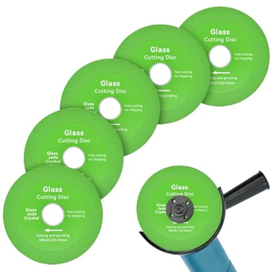 Glass Cutting Disc 4 Inch for Angle Grinder, Ultra-Thin Diamond Saw Blade Wheel for Glass Tile Marble Ceramic Jade
Glass Cutting Disc 4 Inch for Angle Grinder, Ultra-Thin Diamond Saw Blade Wheel for Glass Tile Marble Ceramic Jade