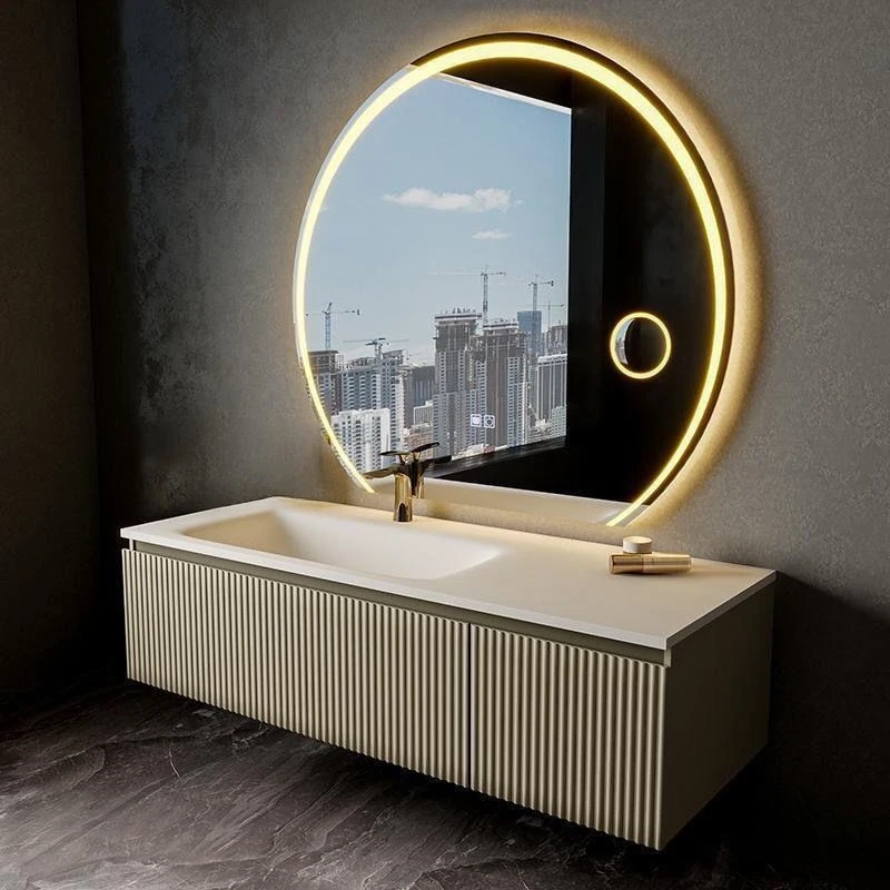 Light luxury integrated basin bathroom cabinet combination oak solid wood washbasin washbasin basin
Light luxury integrated basin bathroom cabinet combination oak solid wood washbasin washbasin basin