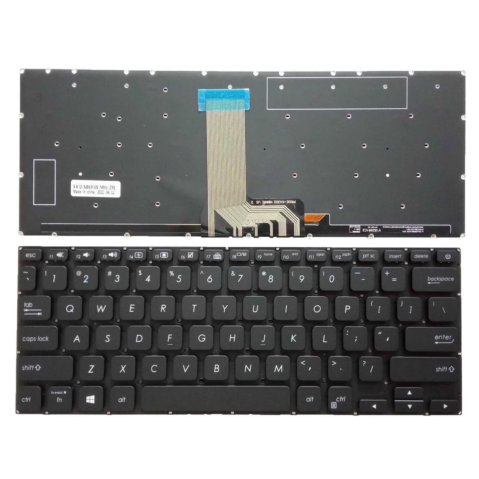 Клавиатура ноутбука США для ASUS Vivobook 14 X412 X412F X412FA X412U kpu000100knb0-2105us00cj5n0l6r
Клавиатура ноутбука США для ASUS Vivobook 14 X412 X412F X412FA X412U kpu000100knb0-2105us00cj5n0l6r