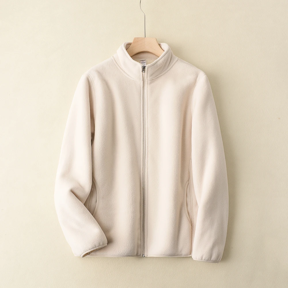 Women's Thiened Stand Collar Particle Fce Jaet Autumn Winter Sweatirt Open Cardigan Warm Polyester Fiber Long Sve
Women's Thiened Stand Collar Particle Fce Jaet Autumn Winter Sweatirt Open Cardigan Warm Polyester Fiber Long Sve