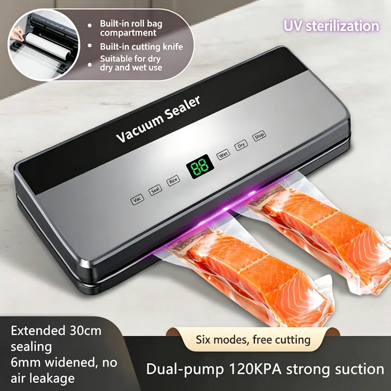 Double pump strong suction vacuum sealing machine food small plastic sealing machine sealing and freshness preservation machine
Double pump strong suction vacuum sealing machine food small plastic sealing machine sealing and freshness preservation machine