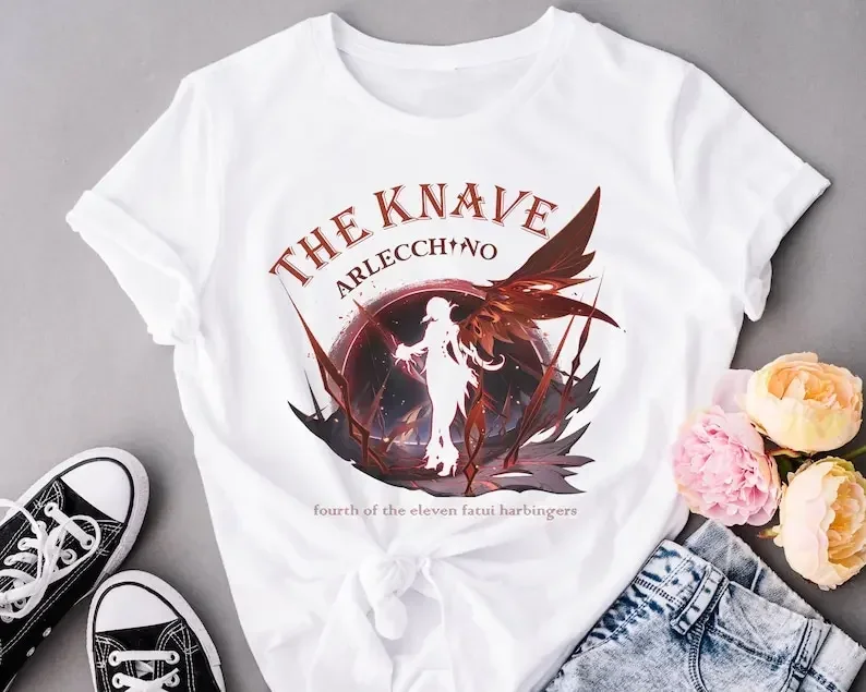 Arlecchino T-shirt Woman's Clothes Genshin Impact Graphic Short Sleeve Tee Shirt Female Harajuku Summer Casual Y2k Women Tops
Arlecchino T-shirt Woman's Clothes Genshin Impact Graphic Short Sleeve Tee Shirt Female Harajuku Summer Casual Y2k Women Tops