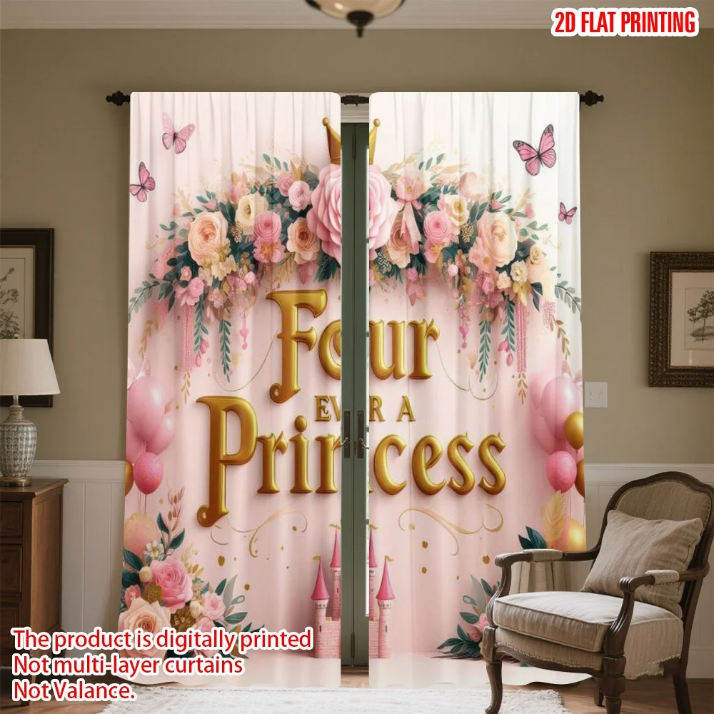 2D flat printing 2pcs Party Curtains Birthday Princess Floral Scene Digital Printed Polyester Drapes All Season Party & Holiday
2D flat printing 2pcs Party Curtains Birthday Princess Floral Scene Digital Printed Polyester Drapes All Season Party & Holiday