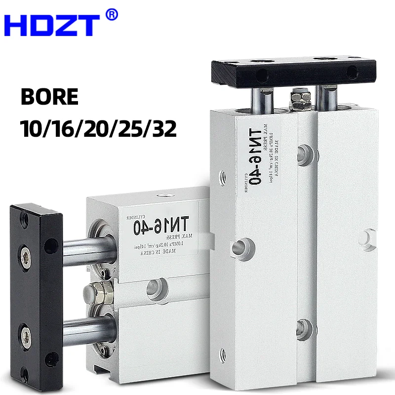 TN Series Double Rod Pneumatic Air Cylinder Double Acting With Magnet Bore 10/16/20/25/32 Stroke 10-90mm
TN Series Double Rod Pneumatic Air Cylinder Double Acting With Magnet Bore 10/16/20/25/32 Stroke 10-90mm