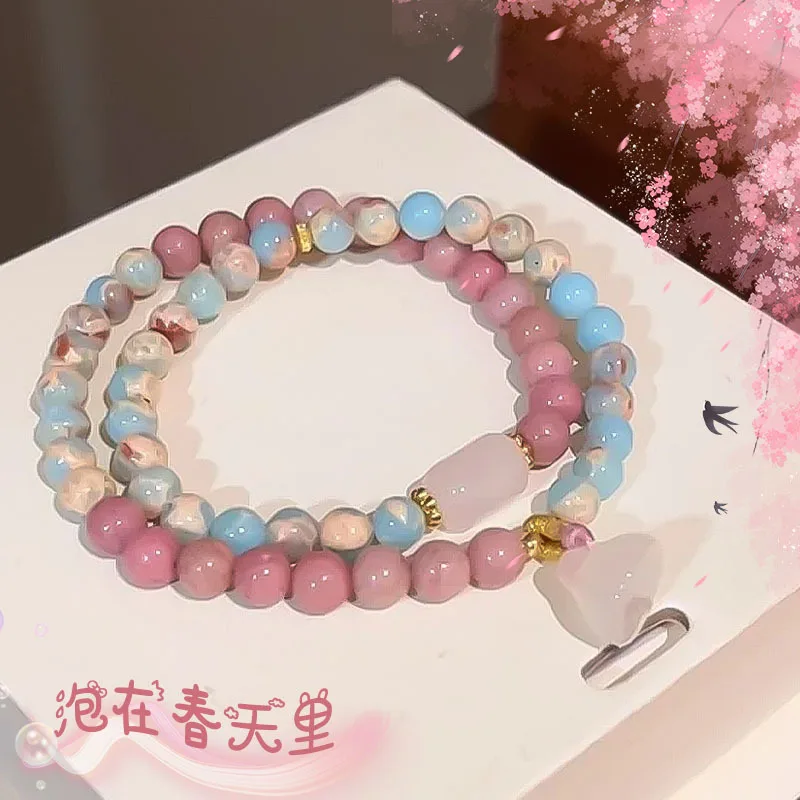 Elegant High end Niche Light Luxury Shoushan Stone Double Loop Bracelets for Couples Women Fashion Hand Jewelry 2026 Gifts
Elegant High end Niche Light Luxury Shoushan Stone Double Loop Bracelets for Couples Women Fashion Hand Jewelry 2026 Gifts