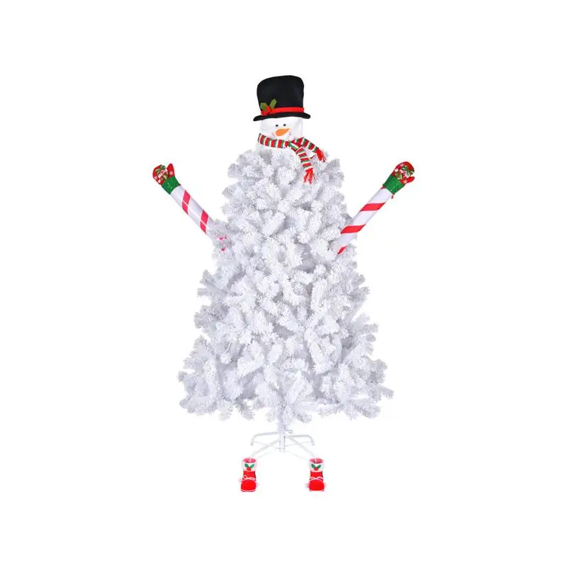Автоматическая рождественская елка в форме снеговика высотой 6,5 футов, ПВХ, 700 ветвей, белая флокировка, 140 крутых цветных фонарей, 8 режимов освещения
Автоматическая рождественская елка в форме снеговика высотой 6,5 футов, ПВХ, 700 ветвей, белая флокировка, 140 крутых цветных фонарей, 8 режимов освещения