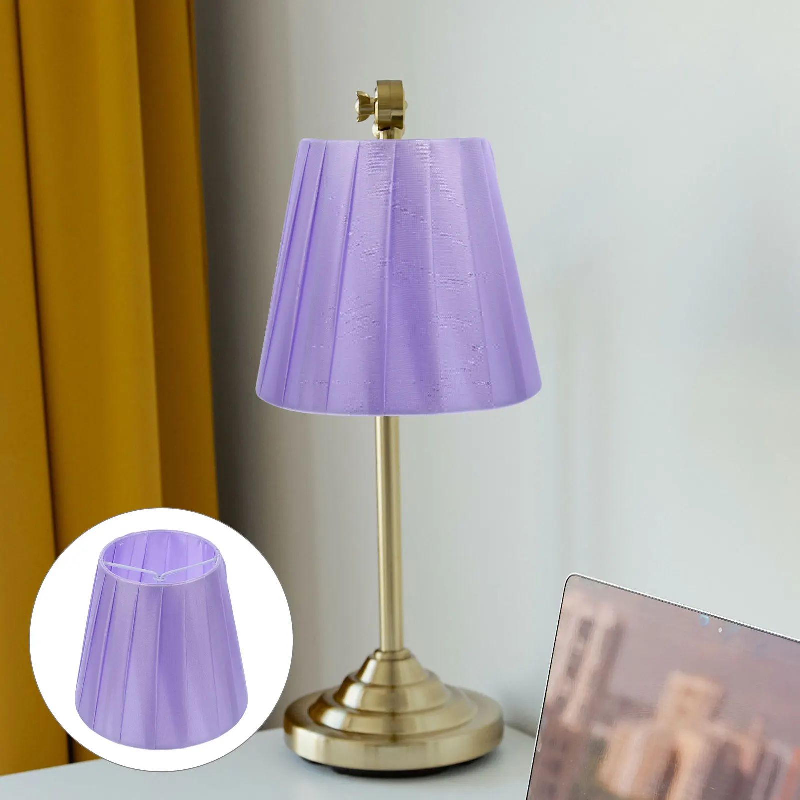 2pcs Clamp Lampshade Fabric Shades for Desk Table Floor Lamp Purple Cloth Cover Lighting Accessories Replacement
2pcs Clamp Lampshade Fabric Shades for Desk Table Floor Lamp Purple Cloth Cover Lighting Accessories Replacement