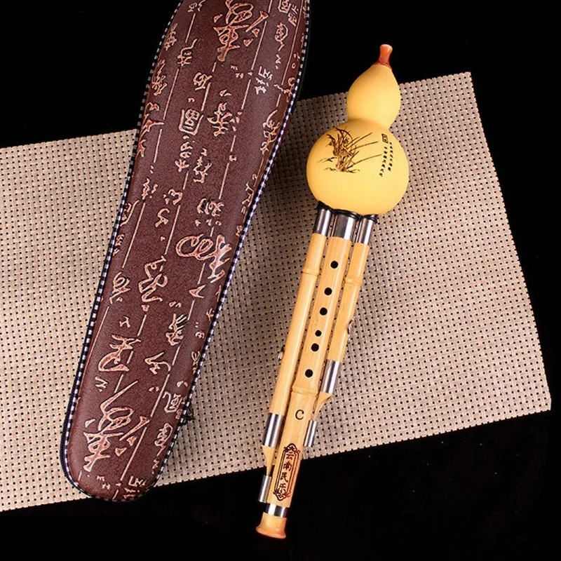 Bamboo 3 Tone Hulusi Flute Detachable Hulusi Natural Gourd Beginner Cucurbit with Case Handmade Chinese Traditional Instrument
Bamboo 3 Tone Hulusi Flute Detachable Hulusi Natural Gourd Beginner Cucurbit with Case Handmade Chinese Traditional Instrument