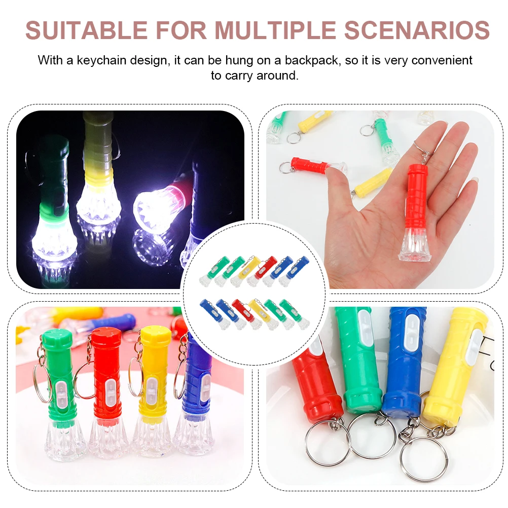 18pcs Mini Flashlight Keychain LED Portable Plastic Torch Compact Light for Camping Outdoor Pocket Hanging Decor
18pcs Mini Flashlight Keychain LED Portable Plastic Torch Compact Light for Camping Outdoor Pocket Hanging Decor