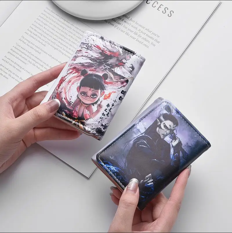 Coin Purse Nezha Aobing peripheral wallet short wallet multi-card cartoon zero wallet large capacity card bag for men and women
Coin Purse Nezha Aobing peripheral wallet short wallet multi-card cartoon zero wallet large capacity card bag for men and women