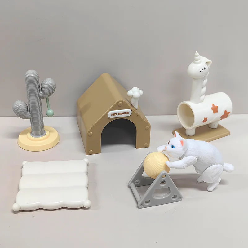 Mini Cat Pet House Dollhouse Kit, Micro Cat Tree Tunnel Toy, Realistic Cat Model DIY Scene Building Decoration Accessory
Mini Cat Pet House Dollhouse Kit, Micro Cat Tree Tunnel Toy, Realistic Cat Model DIY Scene Building Decoration Accessory
