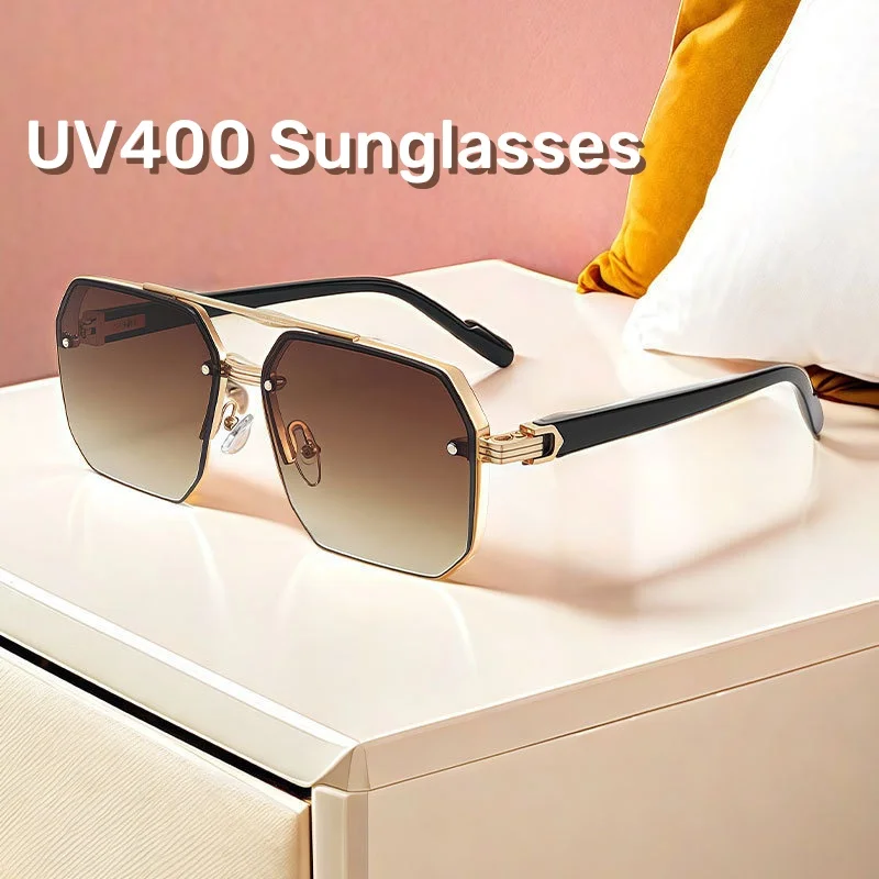 New UV Protection Sunglasses Fashion and Personalized Half Frame Square Glasses UV400 Outdoor Sun Protection and Eye Protection
New UV Protection Sunglasses Fashion and Personalized Half Frame Square Glasses UV400 Outdoor Sun Protection and Eye Protection