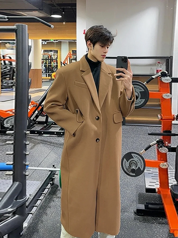 Мужское утепленное шерстяное пальто Briti Sle: Длинное, на хлопковой подкладке, осенне-зимнее, модное, городское, повседневное, с завышенной талией
Мужское утепленное шерстяное пальто Briti Sle: Длинное, на хлопковой подкладке, осенне-зимнее, модное, городское, повседневное, с завышенной талией