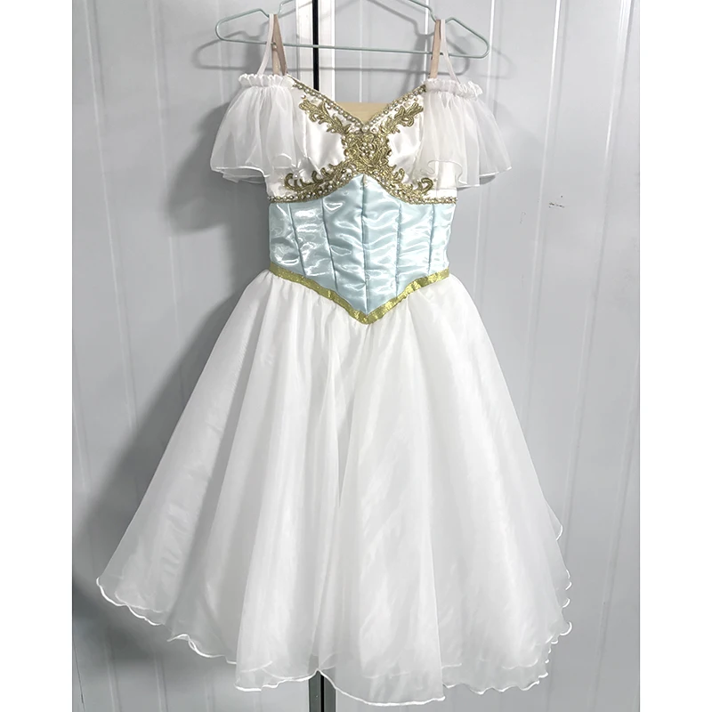 Swan Lake Act One Three Dance Ballet Costume white blue competition performance girls Short skirt Soft tulle flowing gracefully
Swan Lake Act One Three Dance Ballet Costume white blue competition performance girls Short skirt Soft tulle flowing gracefully