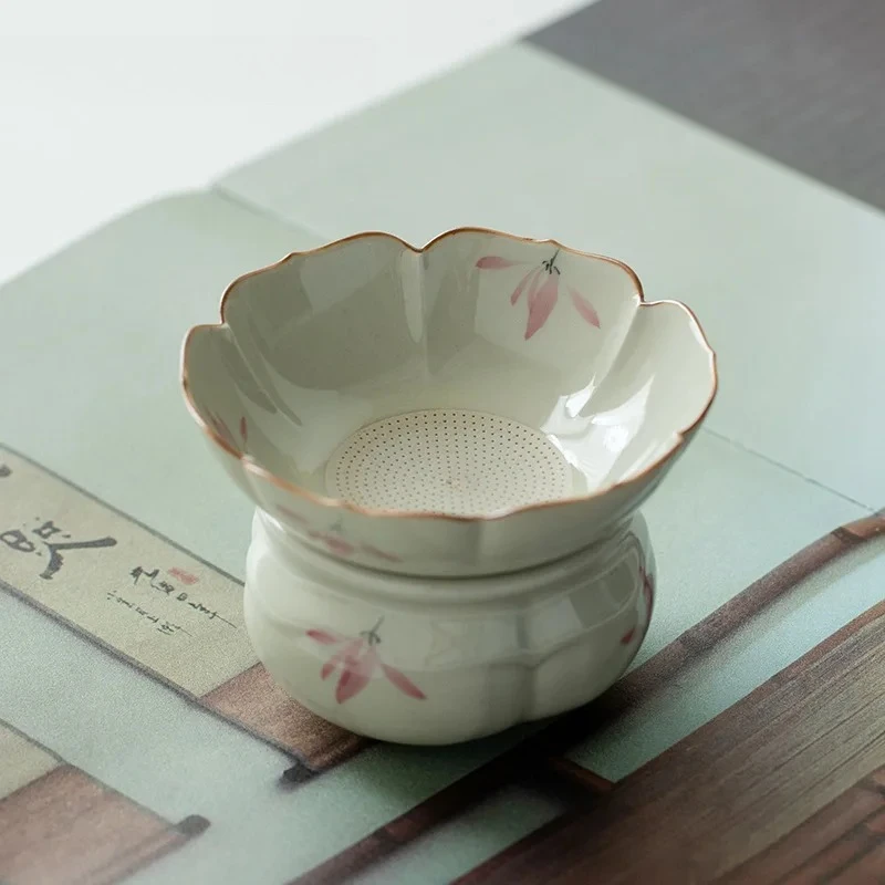 Pure Hand-painted Pink Orchid Tea Infusor Ancient Tea Strainer Household Brewing Filter for Tea Accessories Ornaments
Pure Hand-painted Pink Orchid Tea Infusor Ancient Tea Strainer Household Brewing Filter for Tea Accessories Ornaments