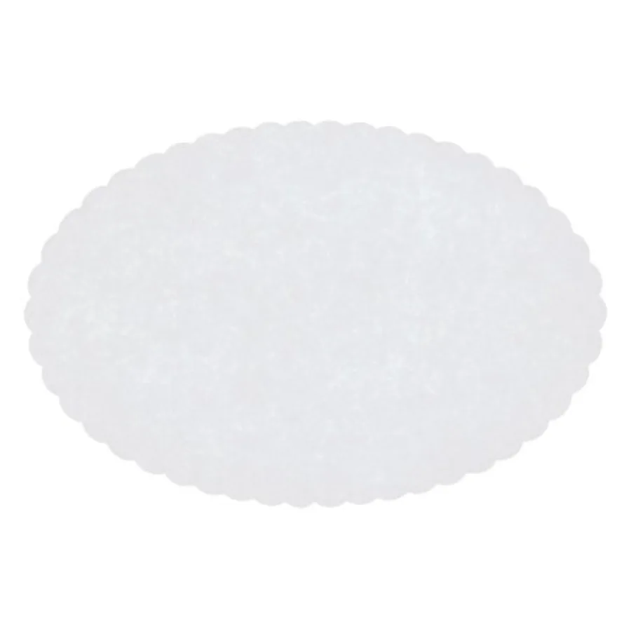 327133 Scalloped Oval Wastebasket Liner, 9" Length x 6" Width, White Case of 2000
327133 Scalloped Oval Wastebasket Liner, 9" Length x 6" Width, White Case of 2000