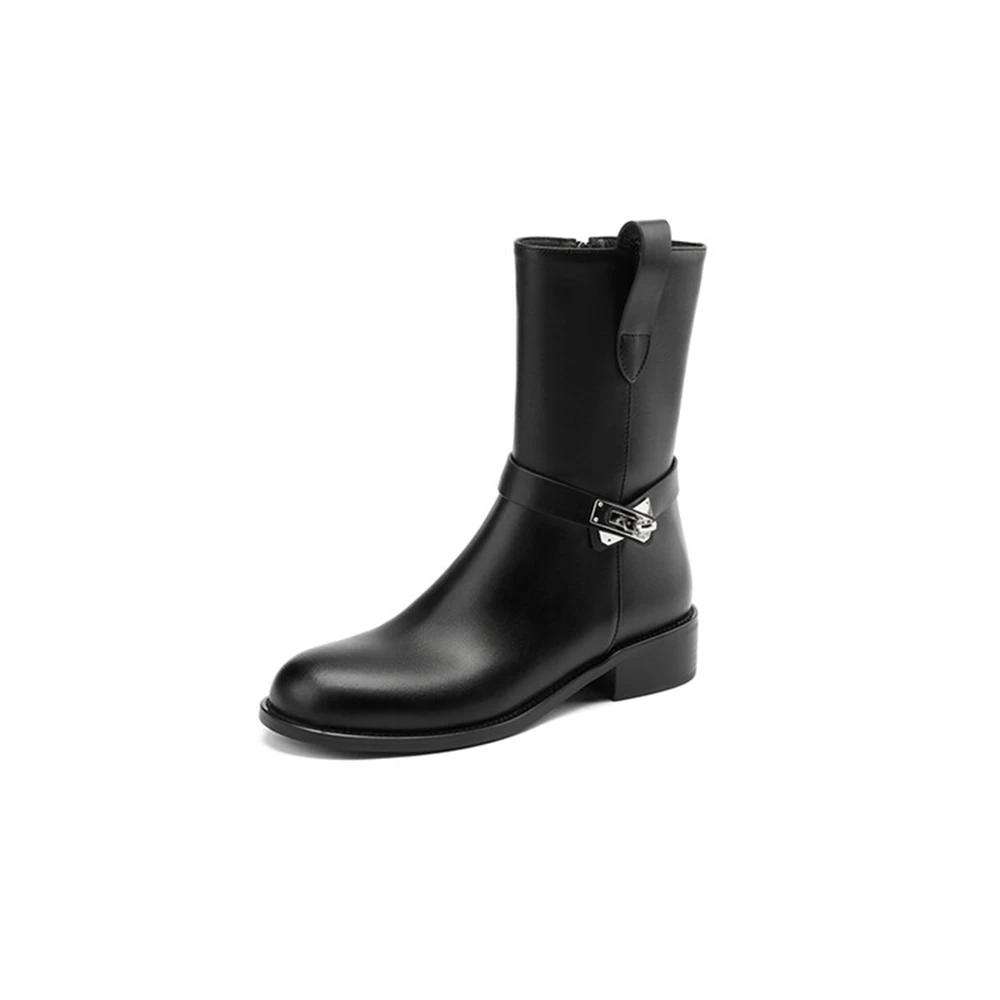 Big Size 32-48 Genuine Leather Mid Calf Boots Women Elegant retro style Side Zipper Thick Heels Dress Party Platform Shoes H177
Big Size 32-48 Genuine Leather Mid Calf Boots Women Elegant retro style Side Zipper Thick Heels Dress Party Platform Shoes H177
