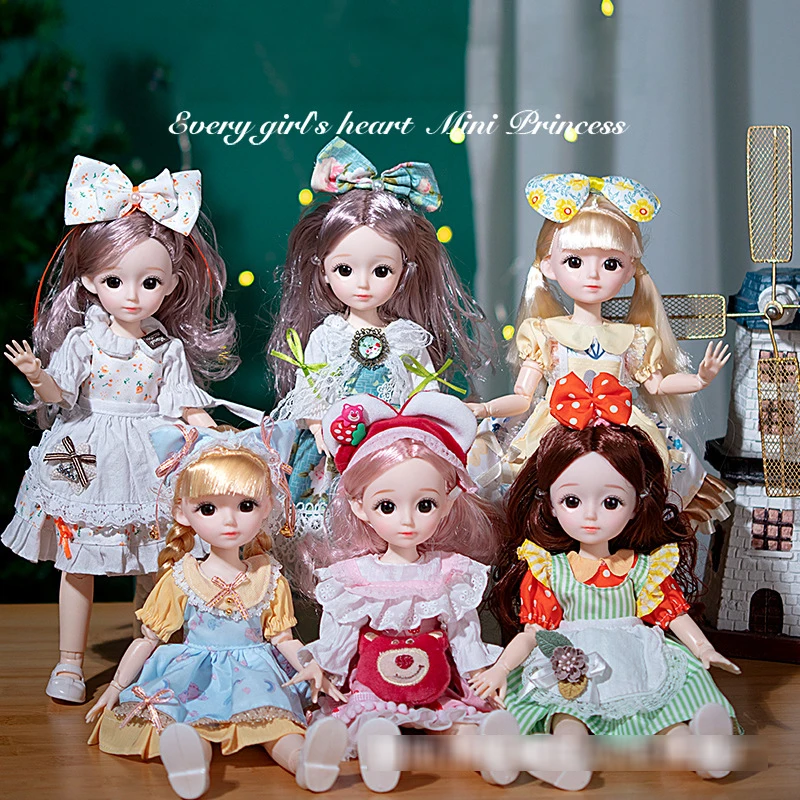 30cm Sweet Babi Princess Doll Toy 1/6 Lolita Doll Joints Movable 3D Realistic Eye Cute Cake Dress Play House Toy Birthday Gift
30cm Sweet Babi Princess Doll Toy 1/6 Lolita Doll Joints Movable 3D Realistic Eye Cute Cake Dress Play House Toy Birthday Gift