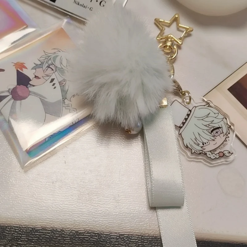 Bungo Stray Dogs Anime Keychain with Fluffy Pom Pom Acrylic Metal Cartoon Pendant Bag Decoration Collectible Peripheral
Bungo Stray Dogs Anime Keychain with Fluffy Pom Pom Acrylic Metal Cartoon Pendant Bag Decoration Collectible Peripheral