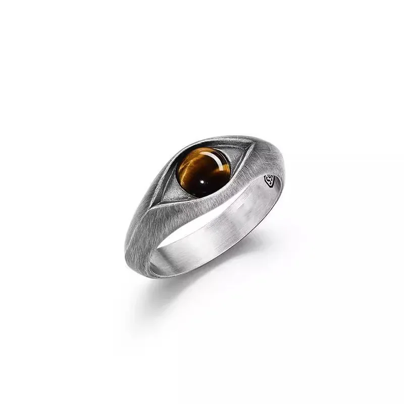 Medieval textured oval tiger eye stone ring, simple, luxurious, versatile, adjustable opening, index finger ring
Medieval textured oval tiger eye stone ring, simple, luxurious, versatile, adjustable opening, index finger ring