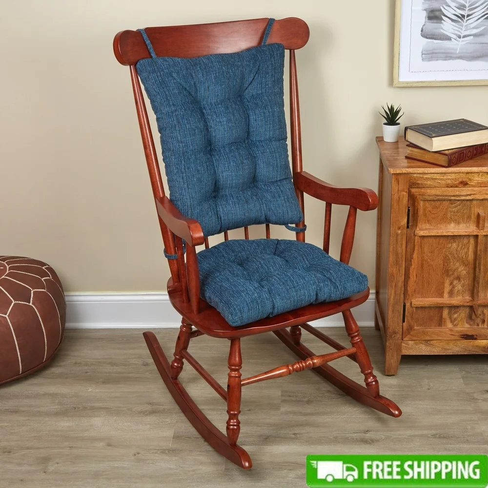 Non-Slip Chenille Rocking Chair Cushion Set Tufted Seat Back Cushion Comfortable Polyester Filled Ties Home Decor USA Textiles
Non-Slip Chenille Rocking Chair Cushion Set Tufted Seat Back Cushion Comfortable Polyester Filled Ties Home Decor USA Textiles
