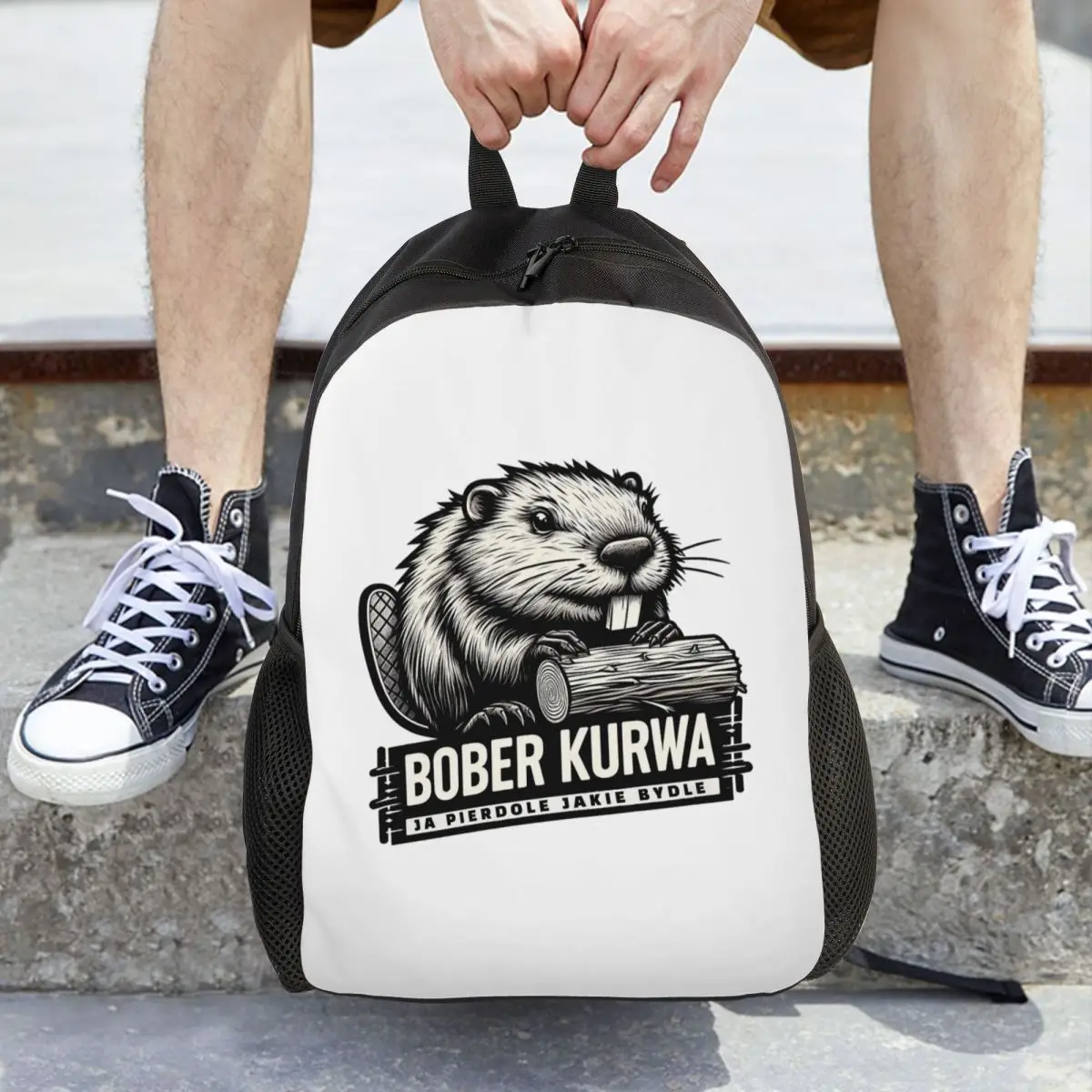 Poland Beaver Bober Polish Bobr Kurwa Backpack Daypack Large Capacity Children BookBag School Bag Shoulder Bags for Men Women
Poland Beaver Bober Polish Bobr Kurwa Backpack Daypack Large Capacity Children BookBag School Bag Shoulder Bags for Men Women