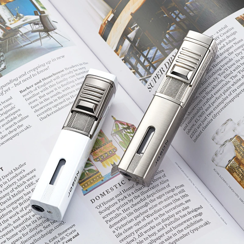JOBON Metal Windproof Direct Blue Flame Butane Gas Torch Lighter Visible Gas Window Portable Cigar Lighters Smoking Gift For Men
JOBON Metal Windproof Direct Blue Flame Butane Gas Torch Lighter Visible Gas Window Portable Cigar Lighters Smoking Gift For Men