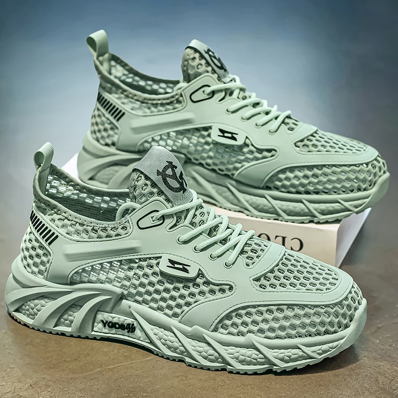 Men's Summer 2026 New Thin Breathable Thick Bottom Sports Anti-slip Running Lightweight Soft Bottom Mesh Shoes Casual Sneakers
Men's Summer 2026 New Thin Breathable Thick Bottom Sports Anti-slip Running Lightweight Soft Bottom Mesh Shoes Casual Sneakers