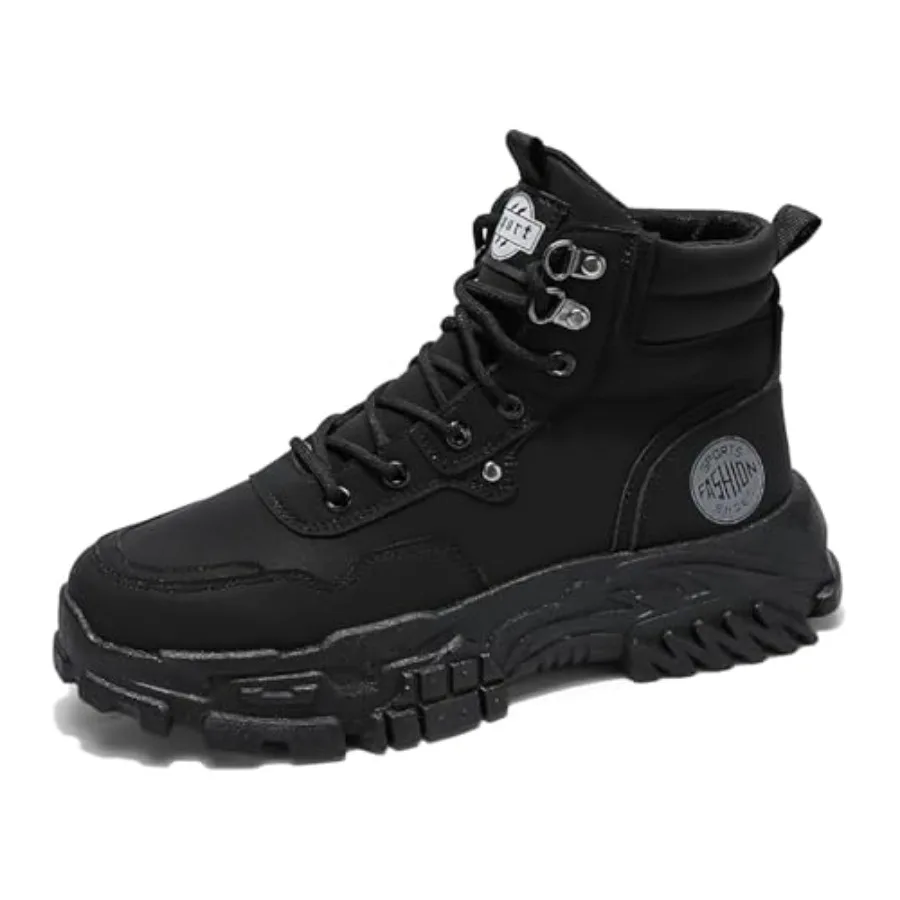 Men's High Top Fashion Sneakers, Casual Athletic Walking Shoes, Round Toe Lace-Up Shoes, Breathable Non-Slip Hiking Boots for M
Men's High Top Fashion Sneakers, Casual Athletic Walking Shoes, Round Toe Lace-Up Shoes, Breathable Non-Slip Hiking Boots for M
