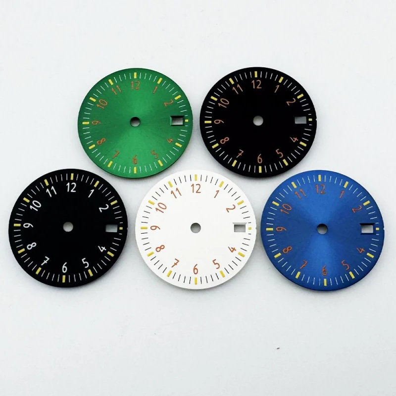 New Trendy 29mm Watch Dial Green Night Light Watch Dial Suitable For NH35 NH36 Movement Arabic Numerals High-Quality Watch Dial
New Trendy 29mm Watch Dial Green Night Light Watch Dial Suitable For NH35 NH36 Movement Arabic Numerals High-Quality Watch Dial