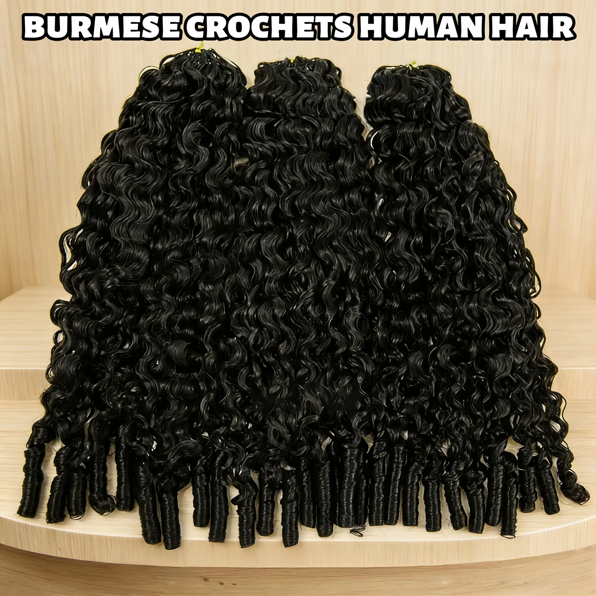 14A Burmese Curly Crochet Human Hair Extensions Knotless Pre-Separated Curly Human Hair With String Pre-Looped Reusable Feather
14A Burmese Curly Crochet Human Hair Extensions Knotless Pre-Separated Curly Human Hair With String Pre-Looped Reusable Feather
