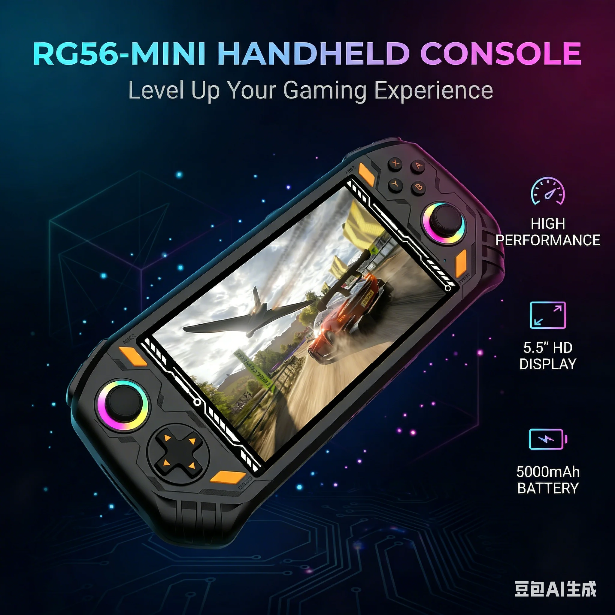 2026 RG56 Mini Gaming Console RK3562 Chip 5.5" Screen Portable Retro Game Device WiFi Bluetooth for PSP Games
2026 RG56 Mini Gaming Console RK3562 Chip 5.5" Screen Portable Retro Game Device WiFi Bluetooth for PSP Games