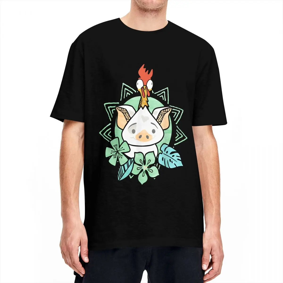 Men Women T-Shirt Moana Pua & Hei Hei Tropical Graphic 100% Cotton Tee Shirt Short Sleeve T Shirts Round Collar Clothes Summer
Men Women T-Shirt Moana Pua & Hei Hei Tropical Graphic 100% Cotton Tee Shirt Short Sleeve T Shirts Round Collar Clothes Summer