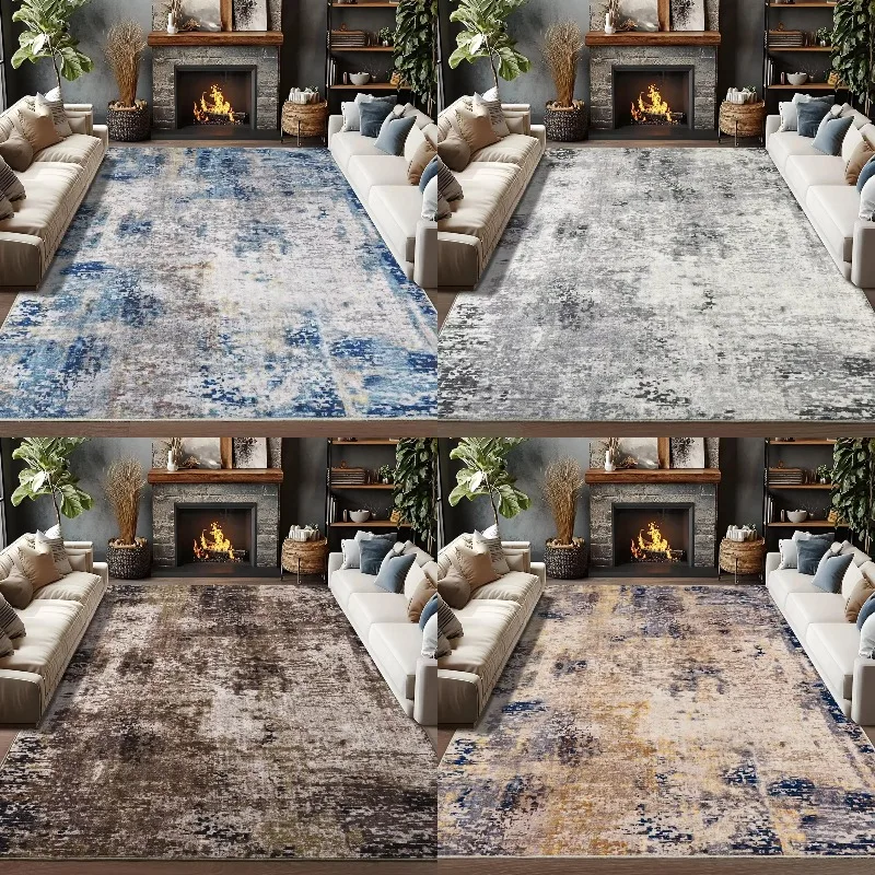 Abstract Vintage Distressed Area Rug Soft Washable Non-Slip Modern Textured Floor Carpet for Living Room Bedroom Home Decor
Abstract Vintage Distressed Area Rug Soft Washable Non-Slip Modern Textured Floor Carpet for Living Room Bedroom Home Decor