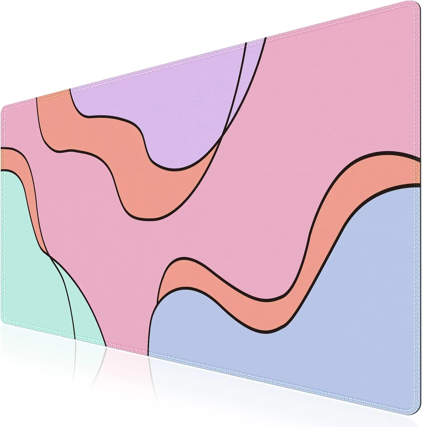 Desk Mat, XXL Large Mouse Pad with Stitched Edges, Anti-Slip Big Mousepad for Desktop, Keyboard Mat for Computer