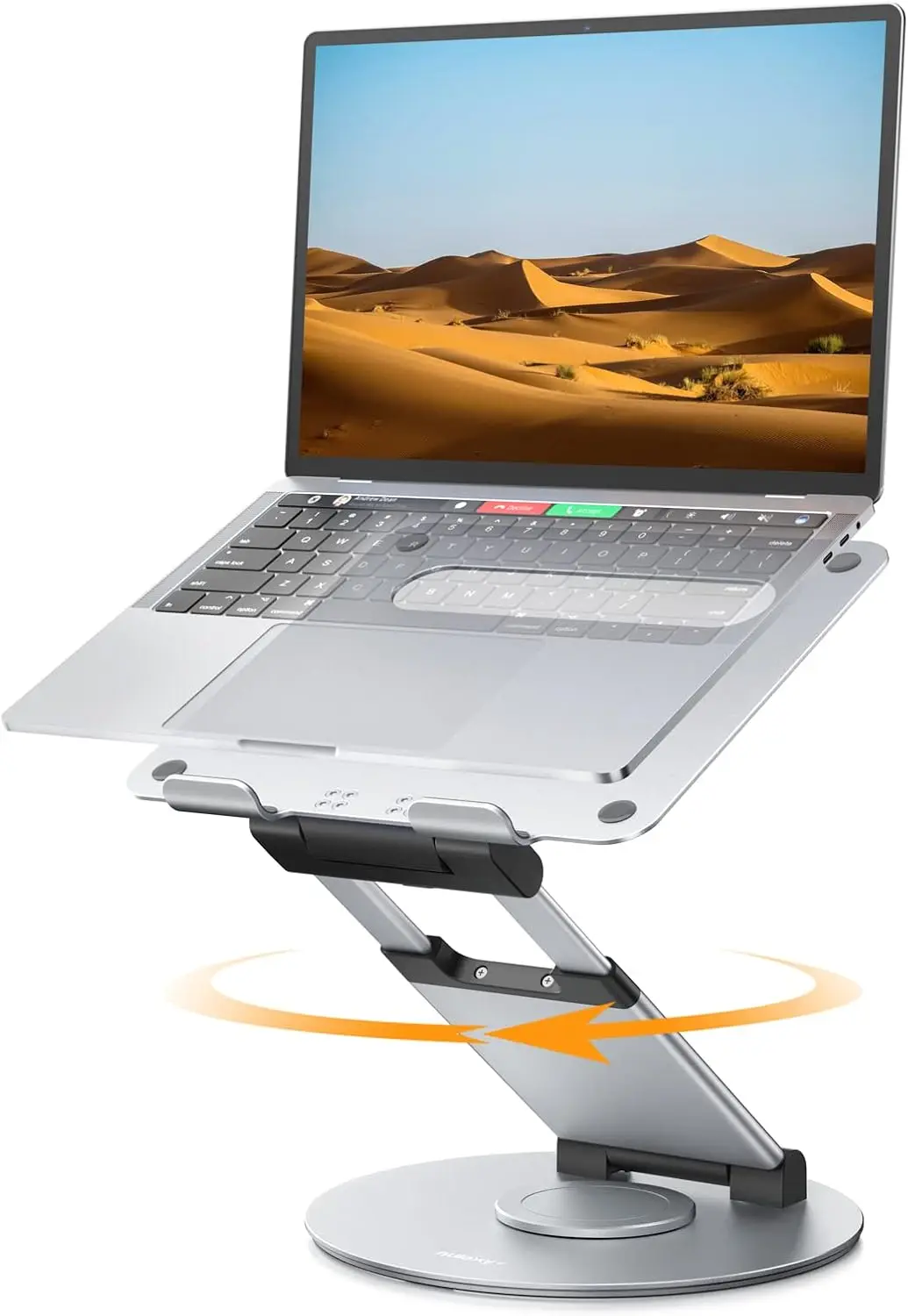 Telescopic 360 Rotating Laptop Stand for Desk, Height Adjustable Ergonomic Riser Fits 10-17" Laptops, Silver
Telescopic 360 Rotating Laptop Stand for Desk, Height Adjustable Ergonomic Riser Fits 10-17" Laptops, Silver