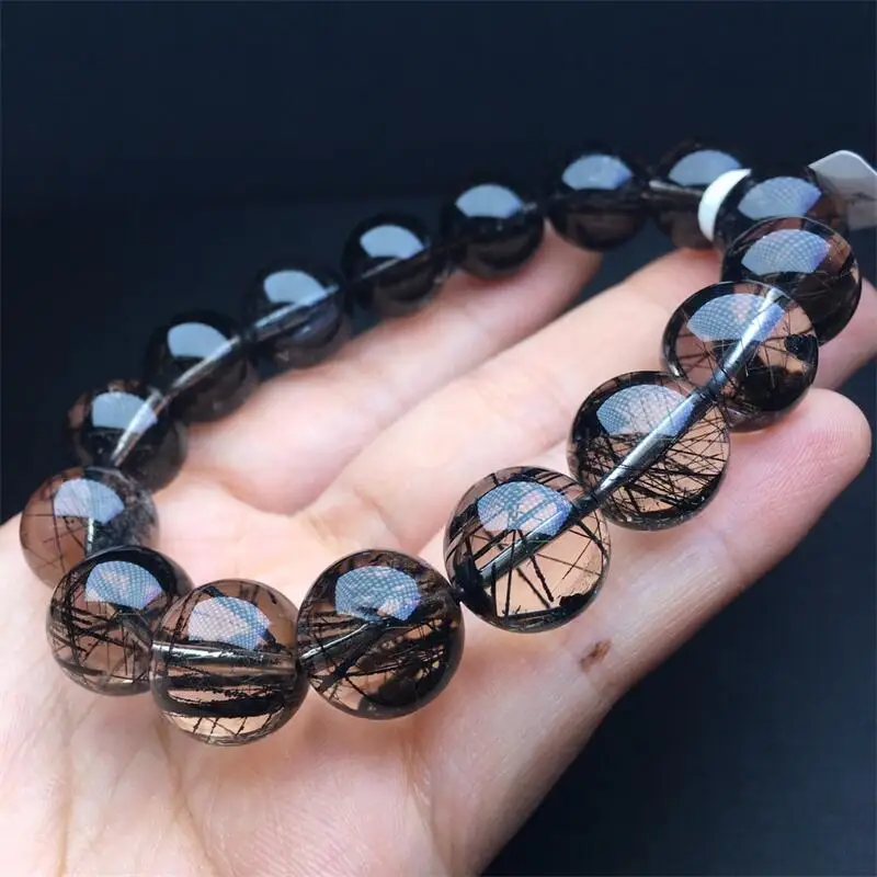 14MM Natural Black Hair Quartz Bracelet Gemstone Crystal Jewelry Bangle For Women Healing Bohemia Holiday Gift 1pcs
14MM Natural Black Hair Quartz Bracelet Gemstone Crystal Jewelry Bangle For Women Healing Bohemia Holiday Gift 1pcs