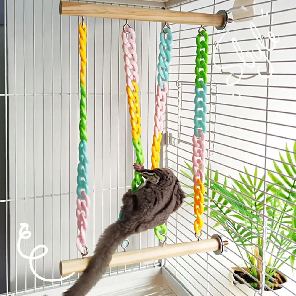 Chew-Proof Sugar Glider Climbing Toys Wobble-Free Wear Resistant Cage Hanging Toys Colorful Chains Interactive
Chew-Proof Sugar Glider Climbing Toys Wobble-Free Wear Resistant Cage Hanging Toys Colorful Chains Interactive