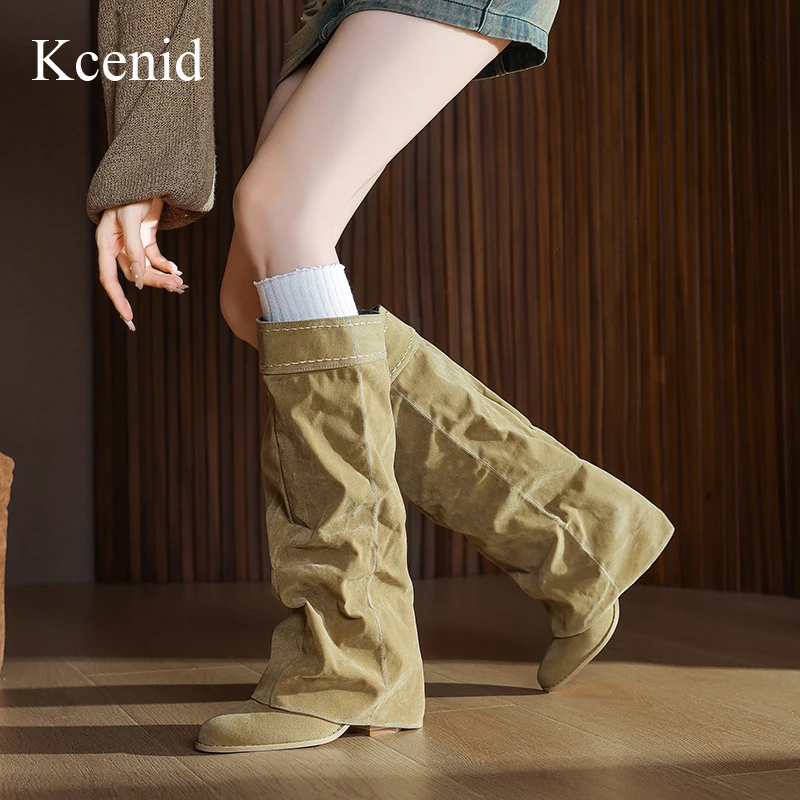 Kcenid модные плиссированные женские пикантные длинные сапоги на высоком каблуке с круглым носком, женские элегантные сапоги до колена на квадратном каблуке, большой размер 34-43 
Kcenid модные плиссированные женские пикантные длинные сапоги на высоком каблуке с круглым носком, женские элегантные сапоги до колена на квадратном каблуке, большой размер 34-43