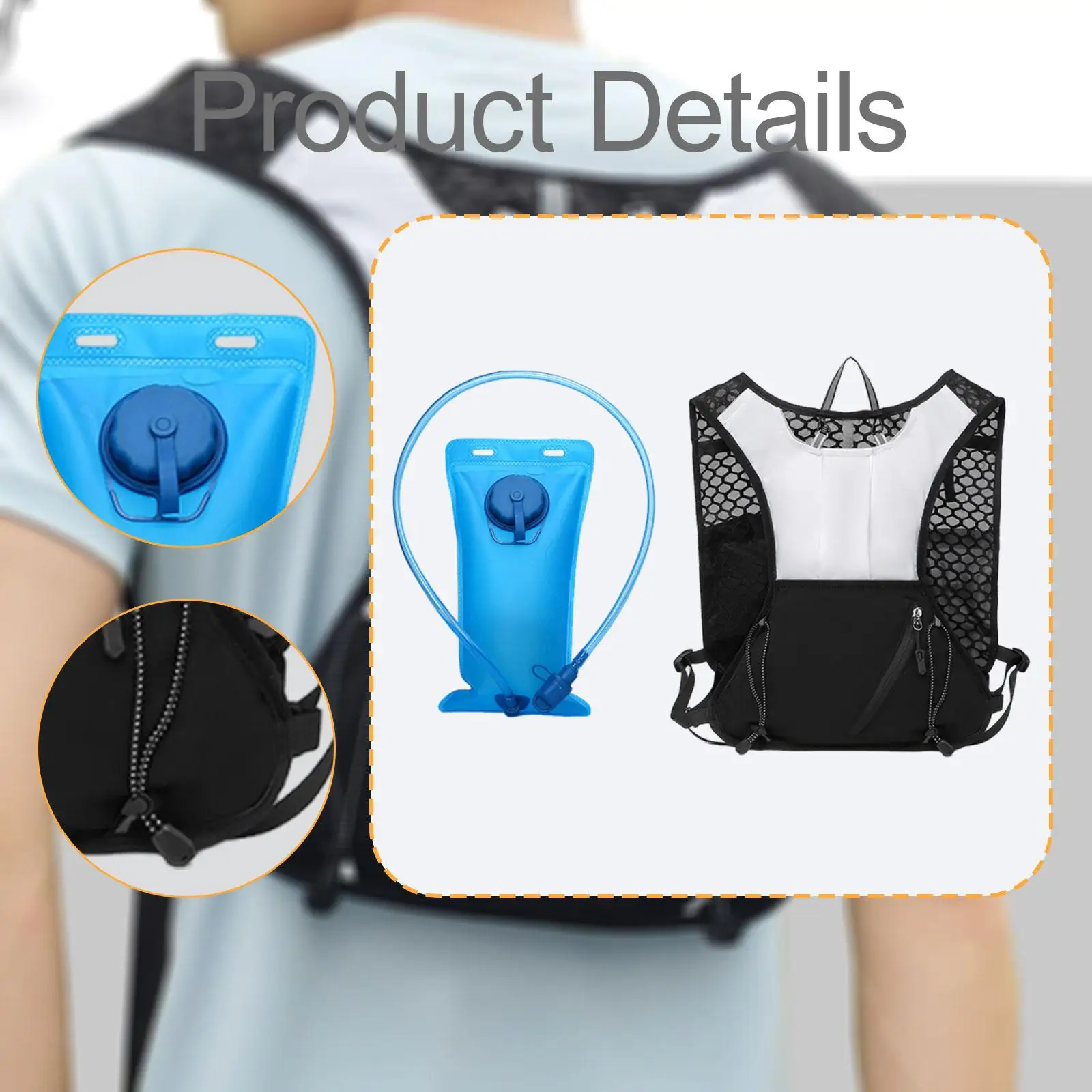 Running Backpack Polyester Comfortable Adjustable Buckle Versatile Chest Pack for Camping Trail Jogging Mountaineering Race
Running Backpack Polyester Comfortable Adjustable Buckle Versatile Chest Pack for Camping Trail Jogging Mountaineering Race