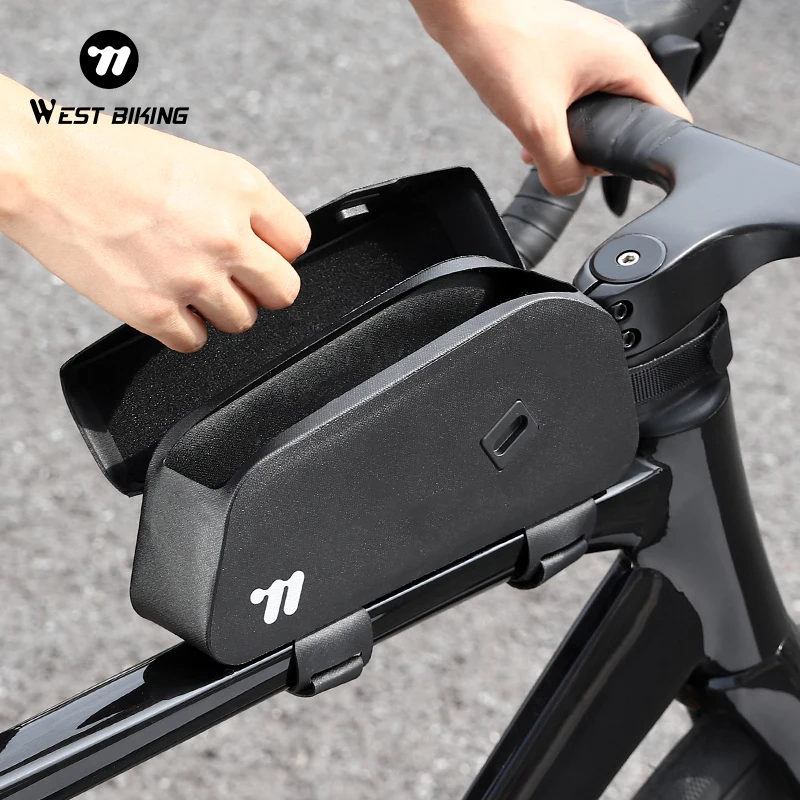 WEST BIKING Велосипедная сумка с магнитной крышкой и креплением на болтах и ремнях, водонепроницаемая сумка для шоссейного велосипеда MTB, передняя рама, структурированная сумка
WEST BIKING Велосипедная сумка с магнитной крышкой и креплением на болтах и ремнях, водонепроницаемая сумка для шоссейного велосипеда MTB, передняя рама, структурированная сумка