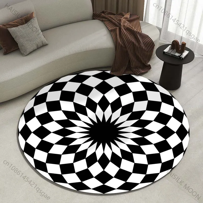 Multiple sizes Circular checkerboard pattern Print Round Carpet Living Room Bedroom Table Chair Sofa Decorative Carpet
Multiple sizes Circular checkerboard pattern Print Round Carpet Living Room Bedroom Table Chair Sofa Decorative Carpet